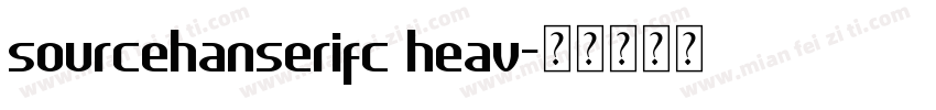 sourcehanserifc heav字体转换
